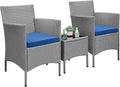 Yaheetech 3 Pieces Patio Porch Furniture Set, Outdoor PE Rattan Wicker by Yaheetech