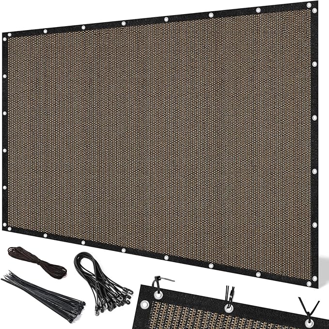 Artpuch 90% Sun Shade Cloth, 4 x 12 FT Pergola Shade Cover Canopy by Artpuch