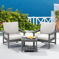 SERWALL HDPE Patio Sofa Set, 3-piece Sectional Outdoor Furniture Set, All by SERWALL