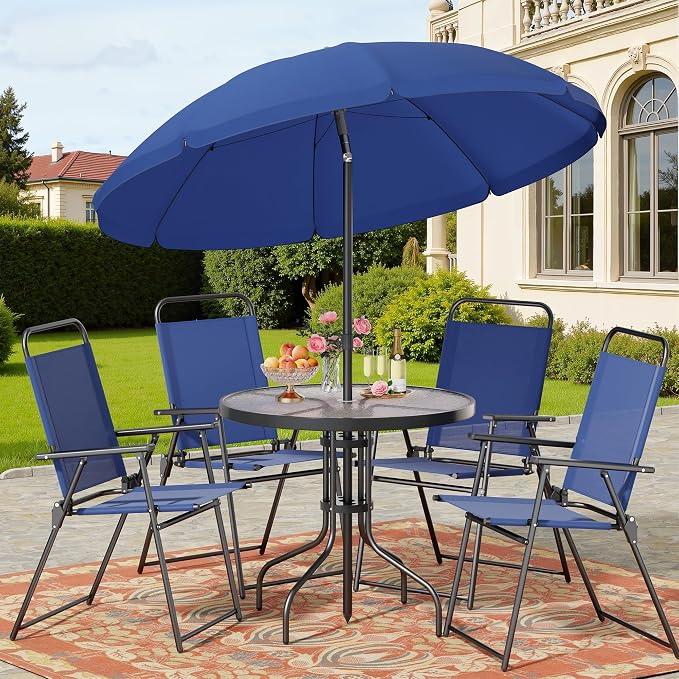 Shintenchi 6 Piece Patio Dining Set - Image 2
