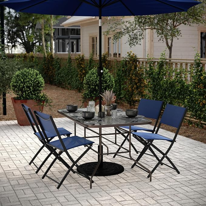 Flash Furniture Tory 31.5" x 55" Rectangular Tempered Glass Metal Table - Image 2