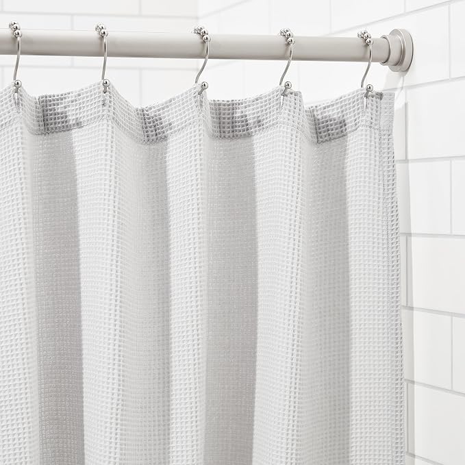Amazon Basics No Drill Adjustable Indoor Outdoor Tension Curtain Rod, 54-90" - Image 7
