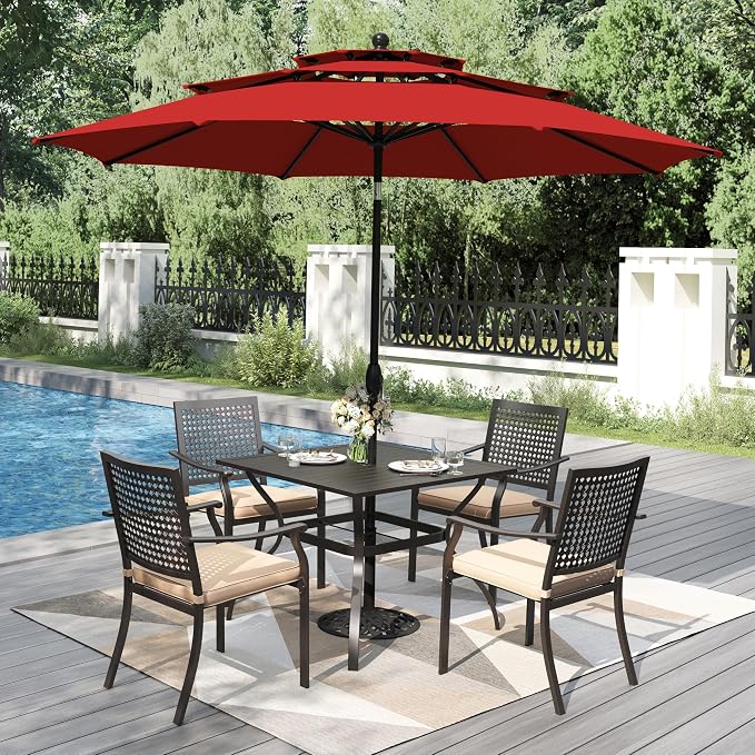 PHI VILLA 5 Pieces Outdoor Dining Set - Image 2