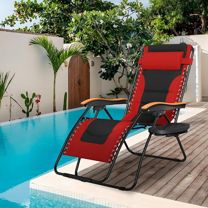 Sophia & William Oversized XXL Zero Gravity Chair, Padded Recliner Outdoor - Image 2