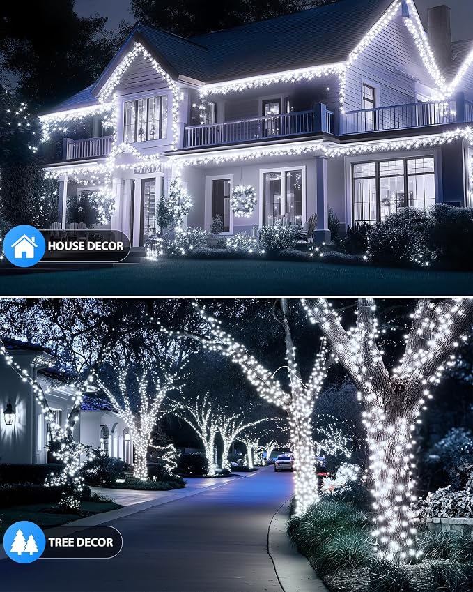 Brightown Solar Outdoor String Lights - 50 FT 120 LED Solar String Lights - Image 3