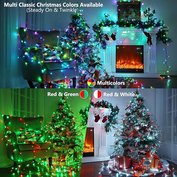 Brizled Color Changing Christmas Lights, 33ft 100 LED RGB Easter Light String - Image 3