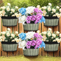 Layhit 6 Pcs Wall Hanging Planters Outdoor Pot Planter Wine Barrel Planter by ShungLan