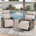 Zero Gravity Patio Swivel Rocking Recliner Chairs Set of 2 by JelwalyPatioFurnitureSet