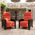 IDEALHOUSE Wicker Outdoor Recliner Reclining Patio Chairs by IDEALHOUSE