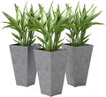Outsunny 28 Inch Tall Planters for Outdoor Plants, Stackable Tapered Large by Outsunny