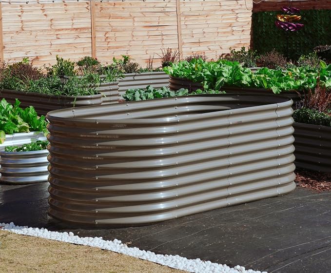 A ANLEOLIFE Set of 6, 30 Inch Extra Tall Galvanized Raised Garden Beds Kit - Image 7