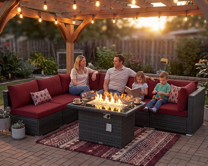 NICESOUL 7 Piece Outdoor Patio Furniture - Image 3