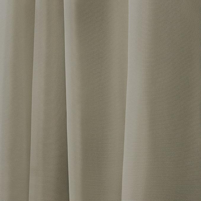 NICOLE MILLER NEW YORK Canvas Indoor/Outdoor Grommet Top Curtain Panel Pair - Image 2