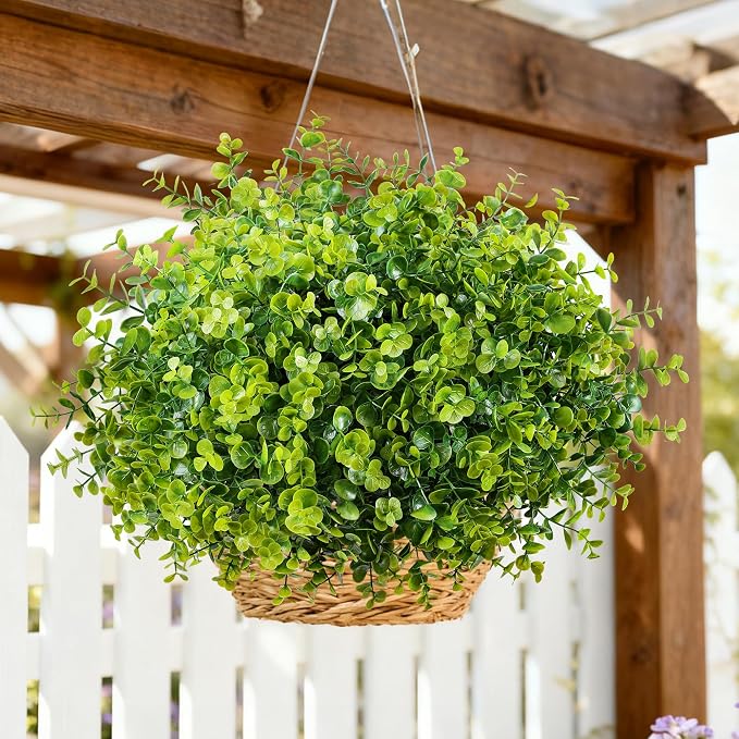 Artificial Faux Outdoor Plants for Spring Summer Decoration, 12 Bundles Fake - Image 3