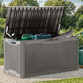 YITAHOME 100 Gallon Resin Deck Box, Weather Resistant Outdoor Storage Box by YITAHOME