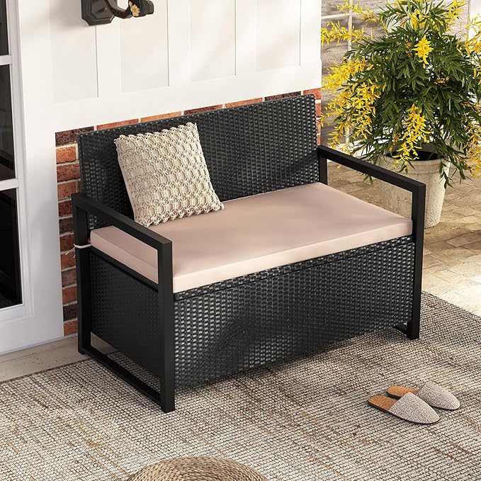 Tangkula 40 Gallon Outdoor Bench - Image 2