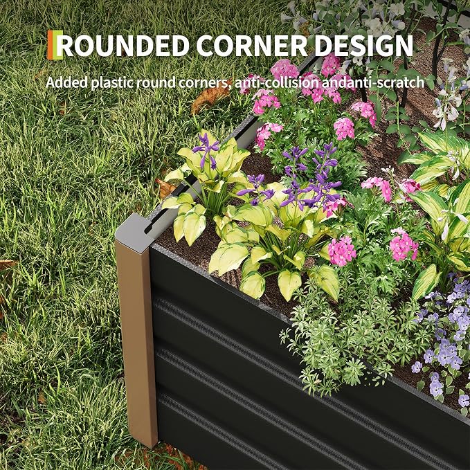 Garvee Large Aluminum Raised Garden Bed 6.5' x 2.5' x 16", Open-Bottom Jumbo - Image 5