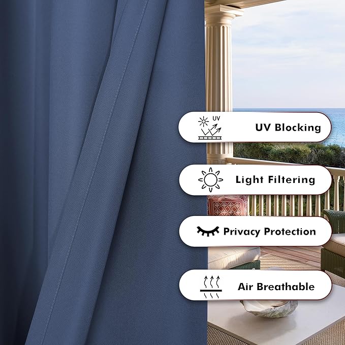 BONZER Outdoor Waterproof Curtains - Image 4