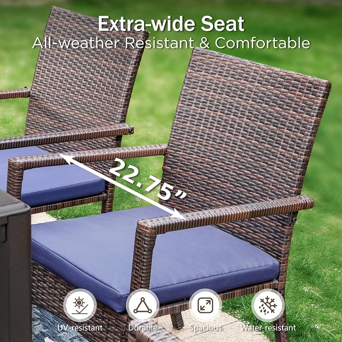 PHI VILLA 7 Piece Outdoor Dining Set - Image 2