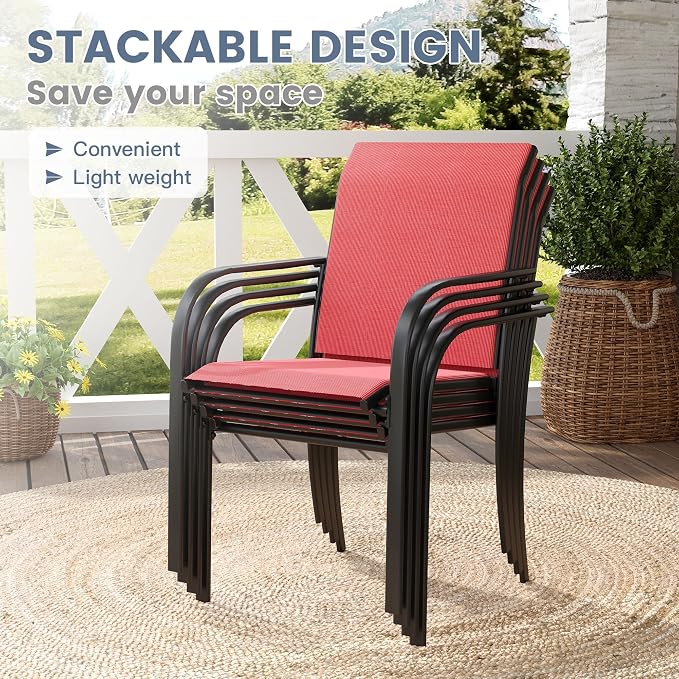 VICLLAX 5 Pieces Patio Dining Set - Image 4