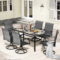 LEVELEVE 7 Piece Outdoor Patio Dining Set by Enjoyyourlife