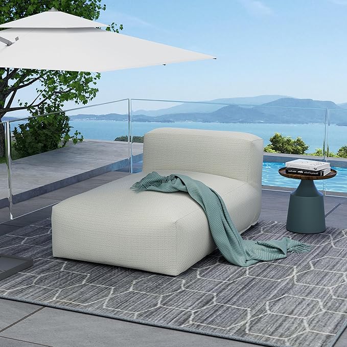 Outdoor Bean Bed Chair Sun Lounger, Outdoor Couch Sofa - Image 4