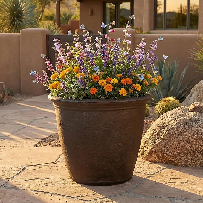 Sunnydaze 20-Inch Anjelica Large Plastic Pot - Image 9