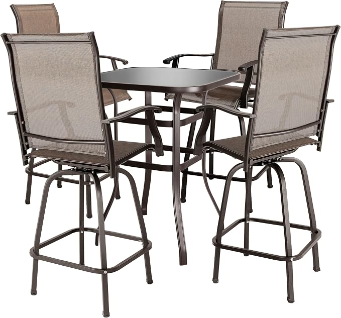 NUU GARDEN 5 Piece Patio Bar Set by NUUGARDENCORPORATION