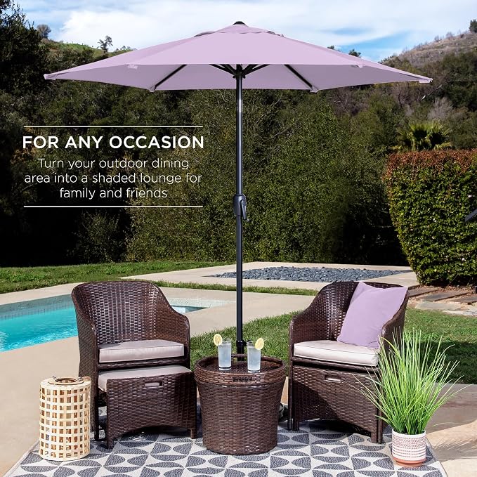 Best Choice Products 7.5ft Heavy-Duty Round Outdoor Market Table Patio Umbrella - Image 3