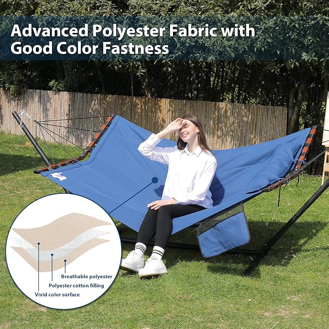 TegerDeger 12FT 2 Person Hammock Large Hammock 450LB Capacity - Image 5
