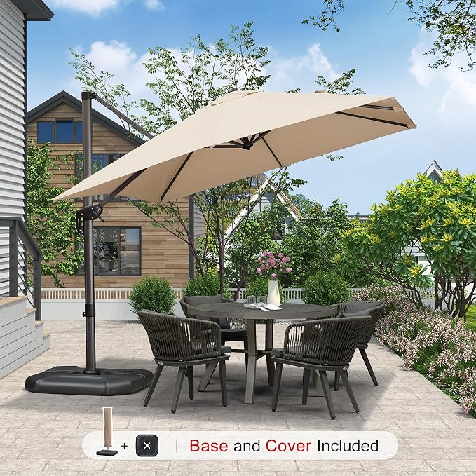 PURPLE LEAF 9'×9' Patio Umbrella - Image 2