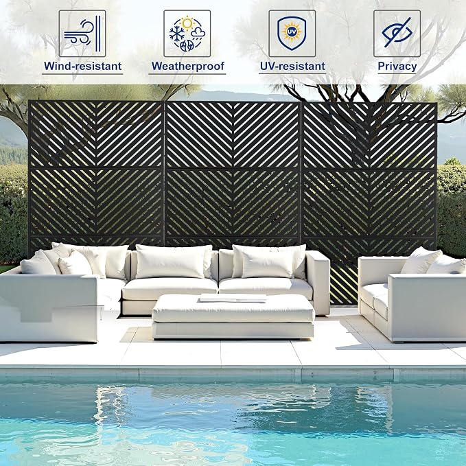 Outdoor Privacy Screen, Freestanding Privacy Fence Panels - Image 3