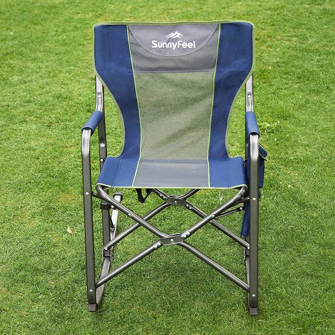 SUNNYFEEL Camping Directors Chair, Heavy Duty, Oversized Portable Folding Chair - Image 4