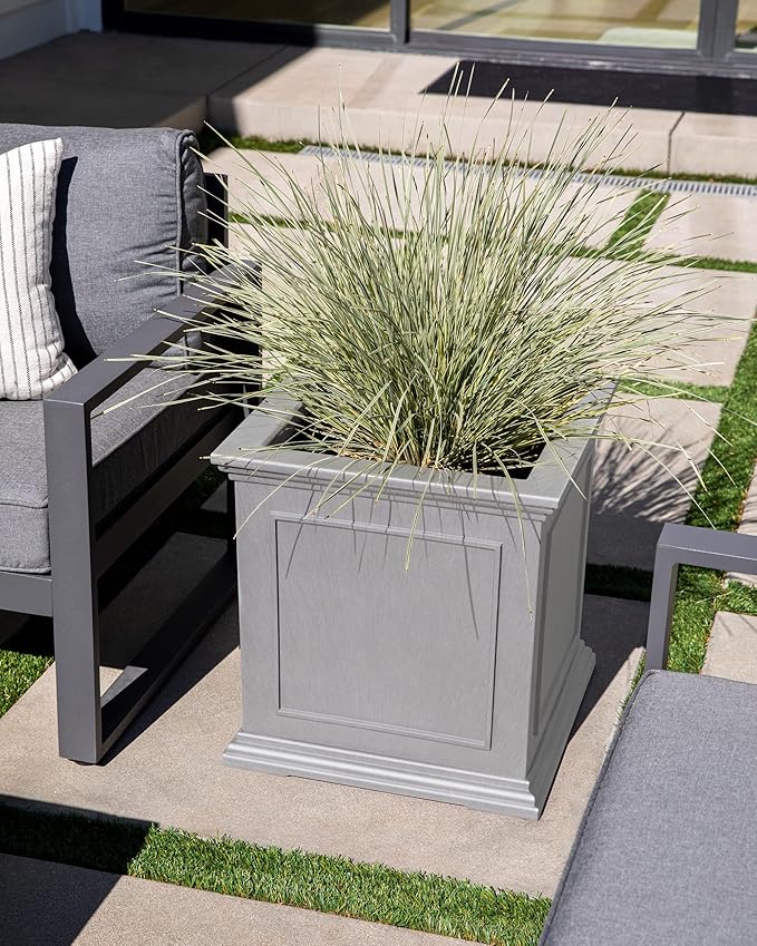 Veradek Brixton Series Cube Plastic Planter - Image 6