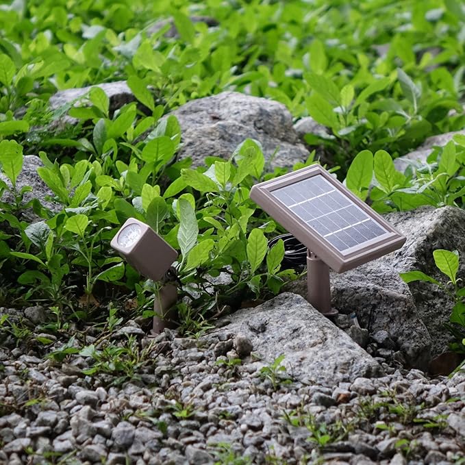HEX 30X Twin Solar Spotlight Warm White LED Waterproof Dimmable Dusk to Dawn - Image 4
