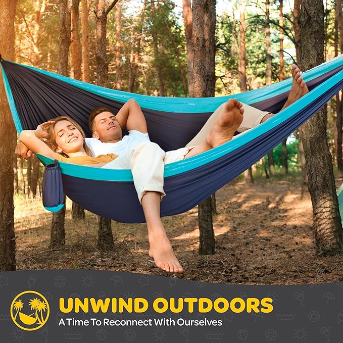 Durable Hammock 500 lb Capacity, Nylon Camping Hammock Chair - Image 3