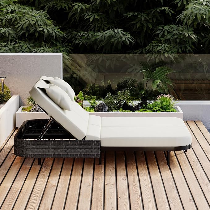 SOFTSEA Outdoor Daybed, Patio Rattan Daybed - Image 6