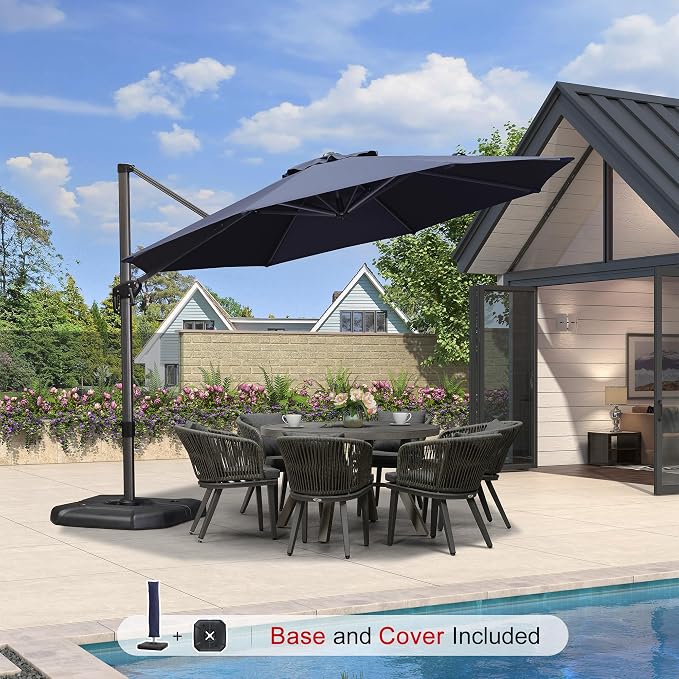 PURPLE LEAF 11 Feet Patio Umbrella - Image 2