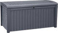 Keter Outdoor Storage Deck Box for Patio, Backyard & Garden, 110 Gal, Organizing by Keter