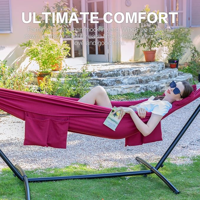 PNAEUT Double Hammocks with Stand - Image 3