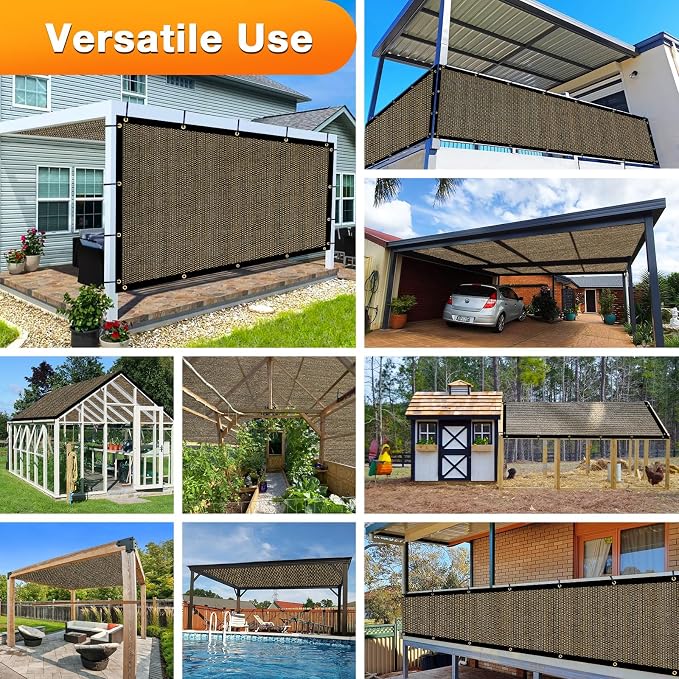 Artpuch Outdoor Pergola Shade Cover 12x22 FT Sun Shade Cloth - Image 6