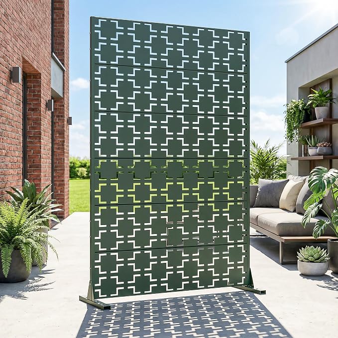 Casaphoria Metal Privacy Screen Outdoor, Drakgreen-Square - Image 8