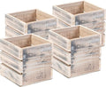 Wood Planter Box with Wine Crate Styled, 5 Inch Square, Plastic Liner, Garden by Unknown