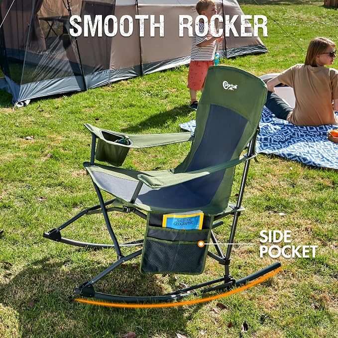 Portal Outdoor Rocking Chair Camping Folding Portable Rocker - Image 4