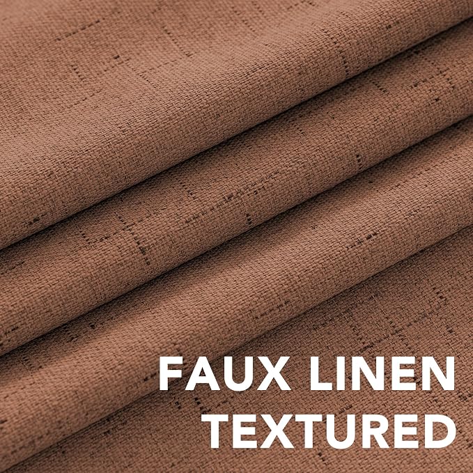 H.VERSAILTEX White Linen Blackout Curtains Durable Thick Textured Linen Look - Image 4
