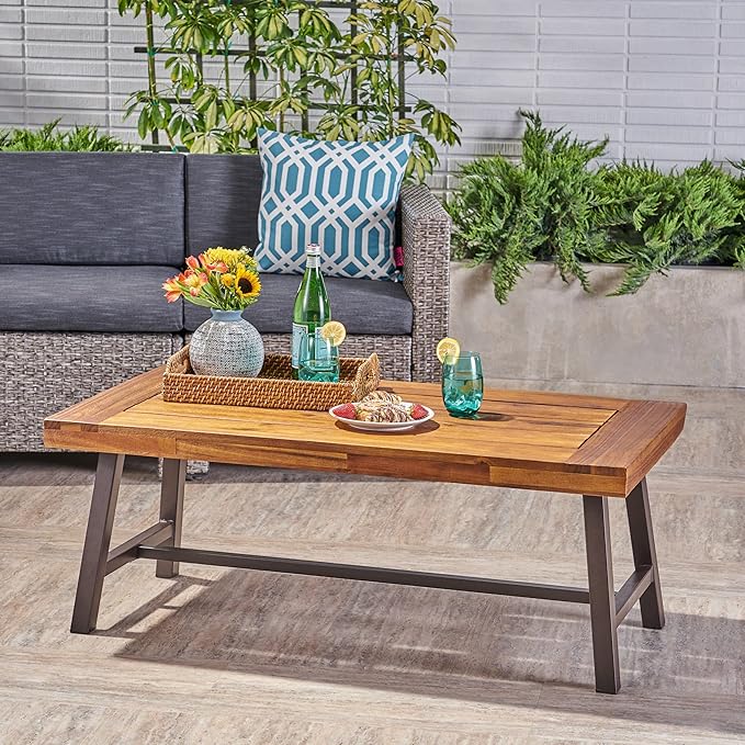 Christopher Knight Home Carlisle Outdoor Acacia Wood Coffee Table, - Image 2