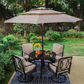 PHI VILLA 6-Piece Outdoor Dining Sets, All-Weather Patio Table and Chairs Set by PHIVILLAThepioneerofcomfortablehouseholdsupplies