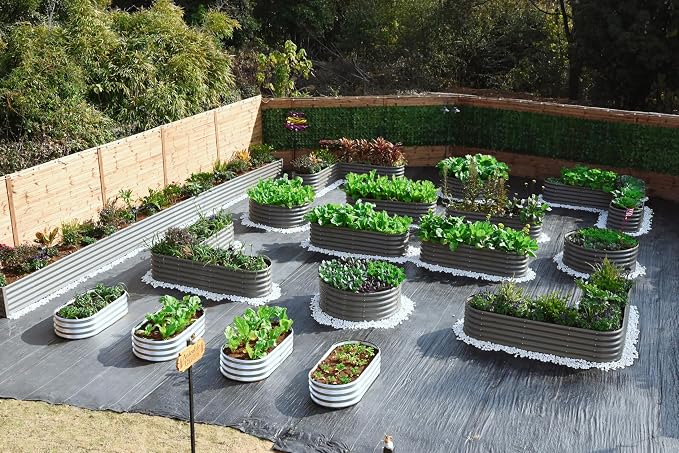 A ANLEOLIFE Set of 14 18 Inch Tall Raised Garden Beds Kit, Heart-Shaped - Image 5