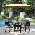 PHI VILLA 5 Pieces Outdoor Dining Set by PHIVILLAThepioneerofcomfortablehouseholdsupplies