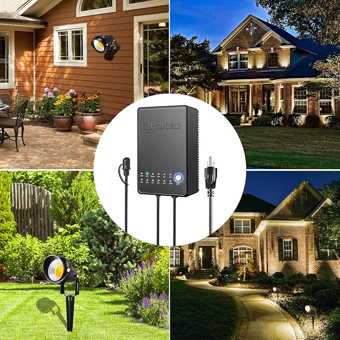 ZUCKEO All-in-One Low Voltage Landscape Lighting Kit, 5W LED Landscape Lights - Image 6